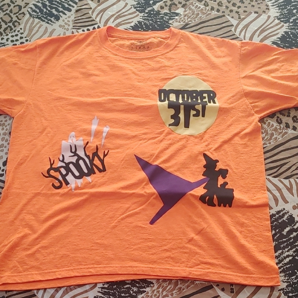 Jerzees Unisex Orange Halloween Kids T-Shirt